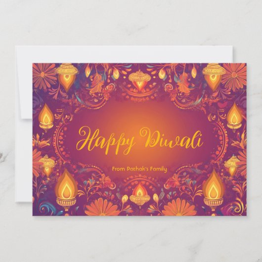 写真と文字カスタムの聖なる光彩カード付き 招待状 (正面)