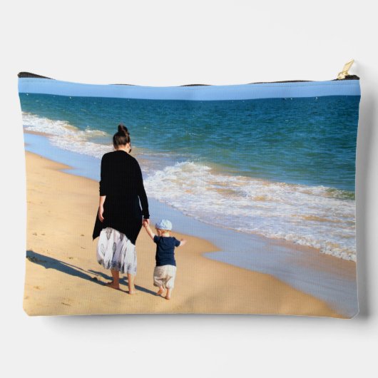 写真と文字カスタムアクセサリーポーチ アクセサリーポーチ (裏面)