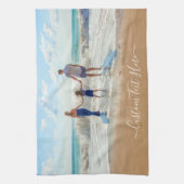 写真と文字カスタムキッチンタオル キッチンタオル (縦)