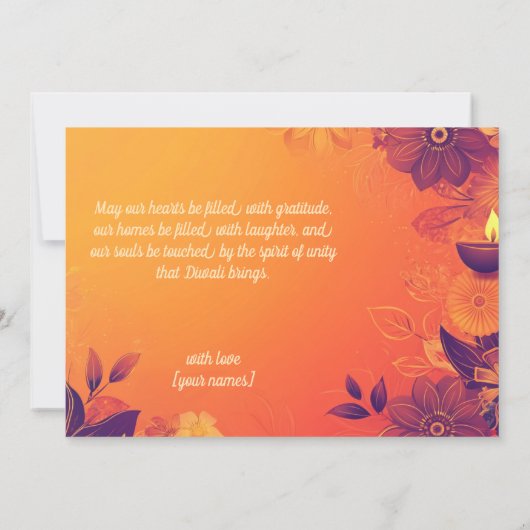 写真と文字カスタムスパークとスピリットのカード 招待状 (裏面)