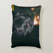 写真と文字カスタムパーソナライズされた アクセントクッション (裏面(縦))