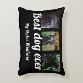 写真と文字カスタムパーソナライズされた アクセントクッション (正面(垂直))