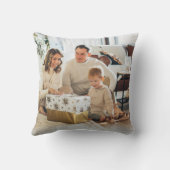 写真と文字カスタムパーソナライズされた クッション (裏面)