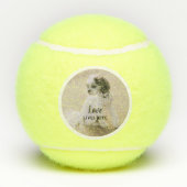 写真と文字パーソナライズされた テニスボール (裏面)