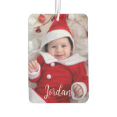 写真と文字パーソナライズされたKeepsake カーエアーフレッシュナー (裏面)