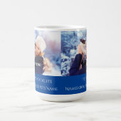 写真と文字付きの個人用マグ コーヒーマグカップ (中央)