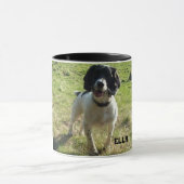 写真と文字付き編集可能マグカップ マグカップ (中央)