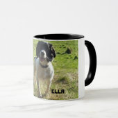 写真と文字付き編集可能マグカップ マグカップ (正面右)