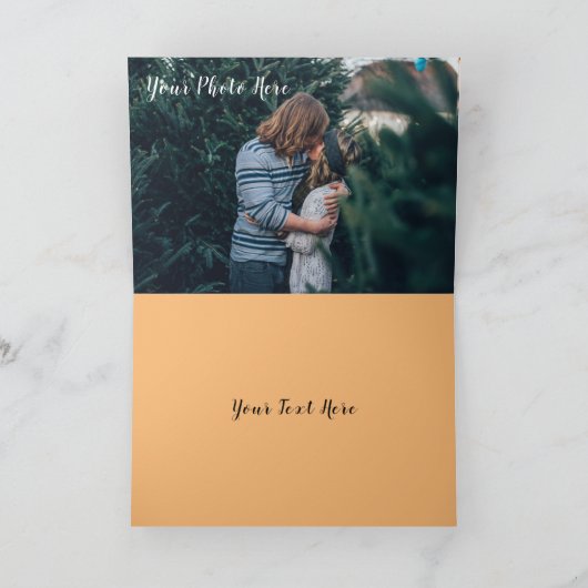 写真と文字 カード (内部)