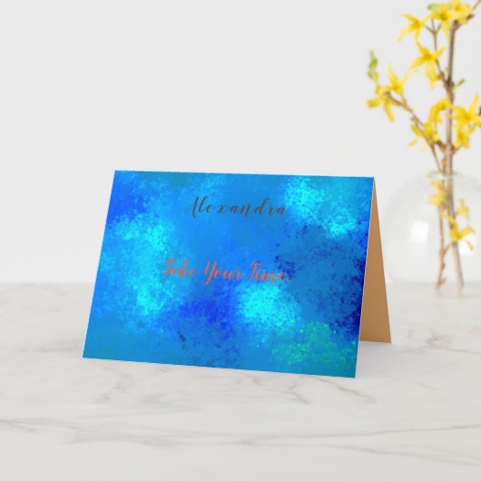 写真と文字 カード (黄色い花)