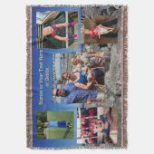 写真と文字 スローブランケット (正面縦)