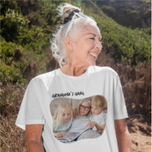 写真と文字 パーソナライズされた Tシャツ