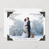 写真と文字 |ヴィンテージエレガント写真アルバム ポストカード (正面/裏面)