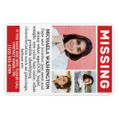 写真と文字「恋しく思」 マグネット (横)