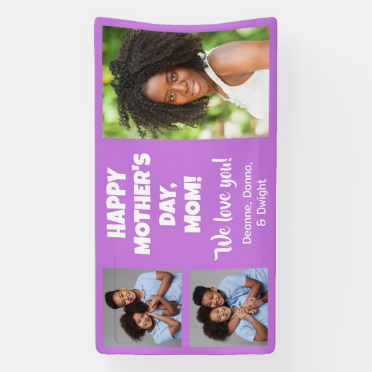 写真と文字 横断幕 (縦)