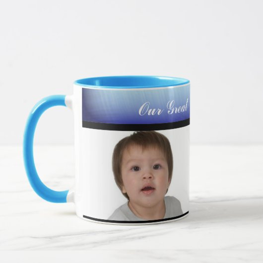 写真と文字MUGを追加 マグカップ (左)