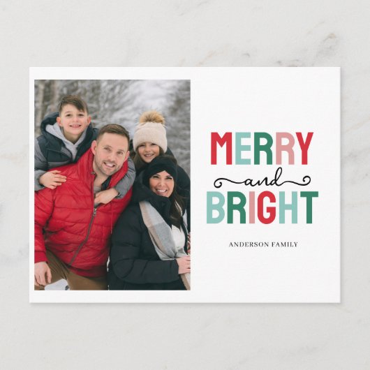 写真と明メリーるいクリスマス シーズンポストカード (正面)