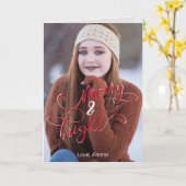 写真と明メリーるい カード (黄色い花)