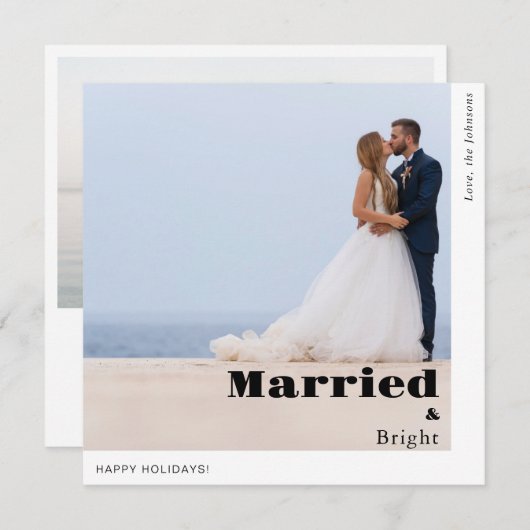 写真と明結婚したるい幸せな休日 シーズンカード (正面/裏面)