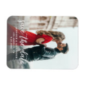 写真と書道1 – 明るい日付を保存 マグネット (横)