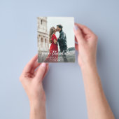 写真と書道2-A明るい日付を保存 チラシ (手)