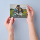 写真と書道2A明るい水平の日付を保存 チラシ (手)