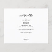 写真と書道2B暗い地平デートを保存 チラシ (裏面)