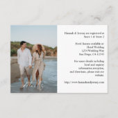 写真と書道3縦型モダンMED エンクロージャーカード (正面)