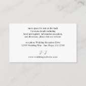 写真と書道3縦型モダンSM エンクロージャーカード (裏面)