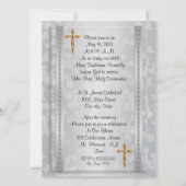 写真と最初の招待状 招待状 (裏面)