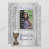 写真と最初の招待状 招待状 (正面/裏面)