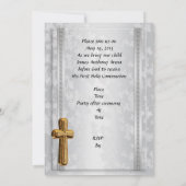 写真と最初の招待状 招待状 (裏面)