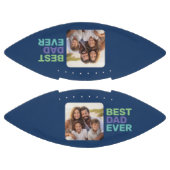 写真と最高のパパの絶え間ない – お洒落 Greeting Blue アメリカンフットボール (パネル)