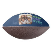 写真と最高のパパの絶え間ない – お洒落 Greeting Blue アメリカンフットボール (回転90)