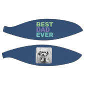 写真と最高のパパの絶え間ない – お洒落 Greeting Blue バスケットボール (パネル)