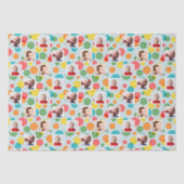 写真と水玉模様ボーイズ誕生日 薄葉紙 (正面)