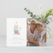 写真と海岸海辺クリスマスカード (スタンド正面)