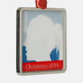 写真と涙クリスマスオーナメントテンプレート メタルオーナメント (右)