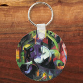 写真と牛byフランツ・マルク、ヴィンテージ・アート キーホルダー (正面)