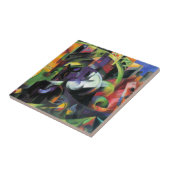 写真と牛byフランツ・マルク、ヴィンテージ・アート タイル (側面)