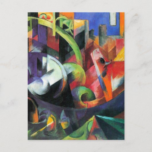 写真と牛byフランツ・マルク、ヴィンテージ・アート ポストカード (正面)