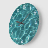 写真と白い数字の壁時計 ラージ壁時計 (傾斜)