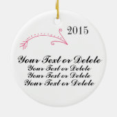 写真と矢印のオーナメント セラミックオーナメント (裏面)