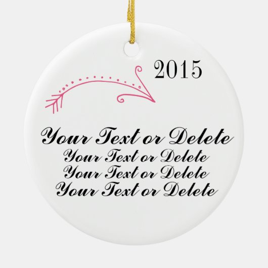 写真と矢印のオーナメント セラミックオーナメント (裏面)