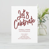 写真と祝一緒にパーティーを卒業 招待状 (スタンド正面)