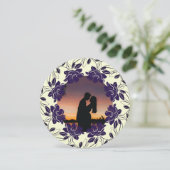 写真と繁栄した丸いバレンタインカード シーズンカード (スタンド正面)