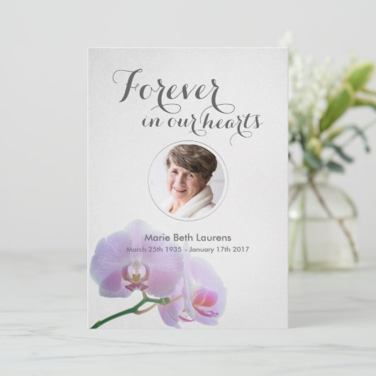 写真と蘭の記念サンキューカード サンキューカード (スタンド正面)