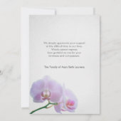 写真と蘭の記念サンキューカード サンキューカード (裏面)