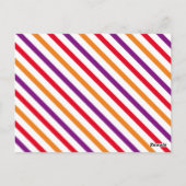 写真と誕生日カードありがとう ポストカード (裏面)