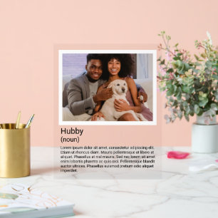 写真と説明パーソナライズされたの変更文字 アクリルサイン